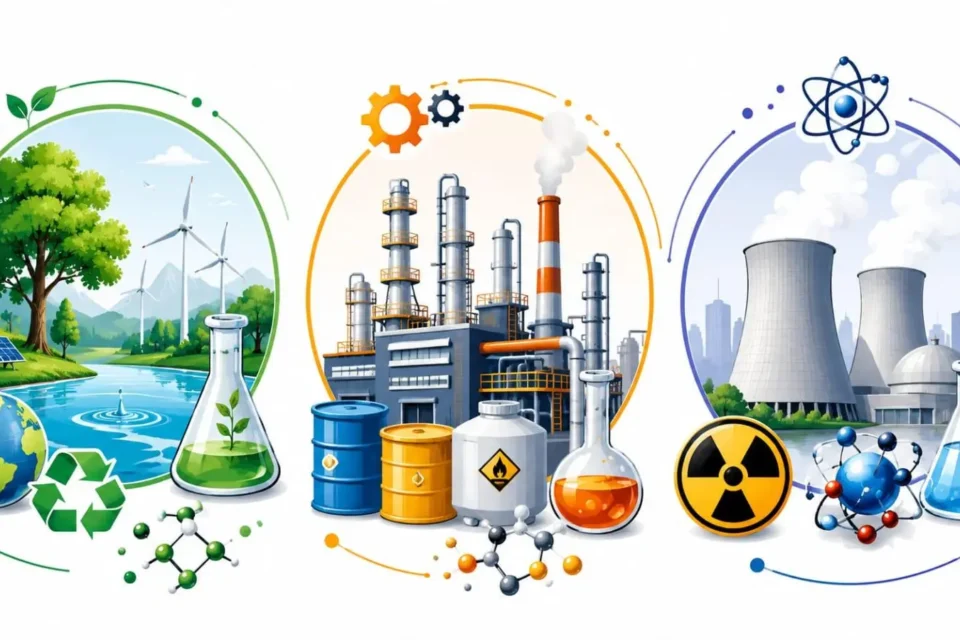 Branches of chemistry showing organic, inorganic, physical, analytical, and biochemistry