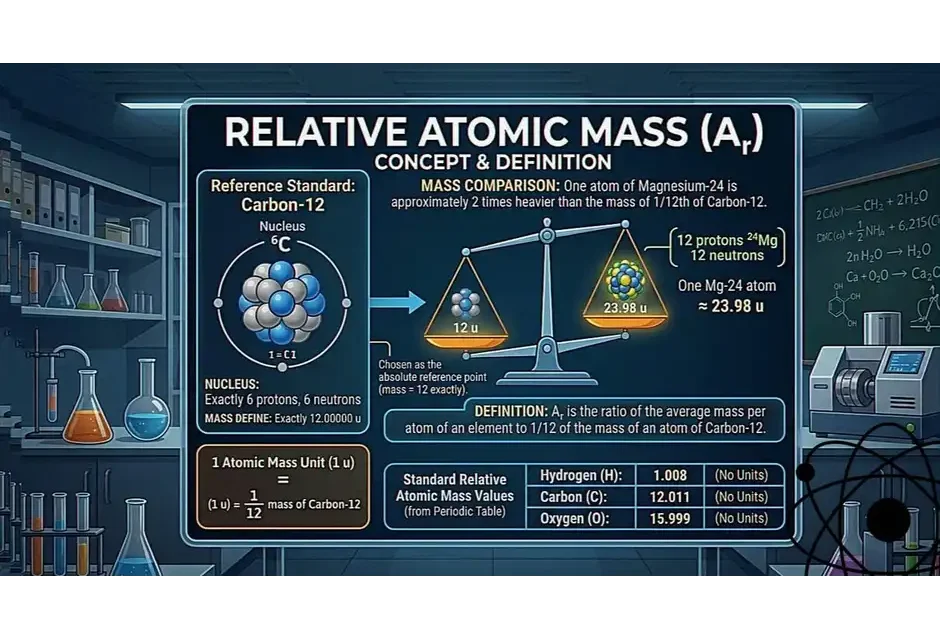 relative atomic mass diagram